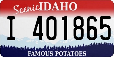 ID license plate I401865