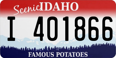 ID license plate I401866