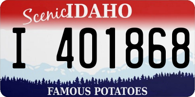 ID license plate I401868