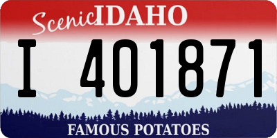 ID license plate I401871