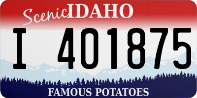 ID license plate I401875