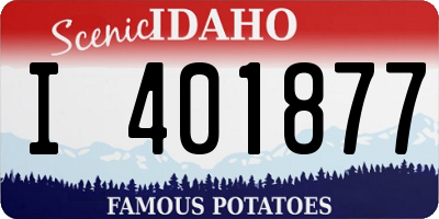 ID license plate I401877