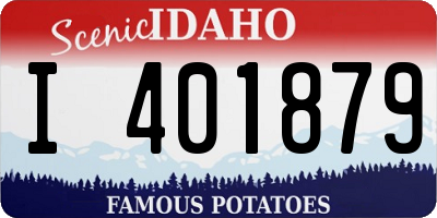 ID license plate I401879