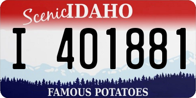 ID license plate I401881