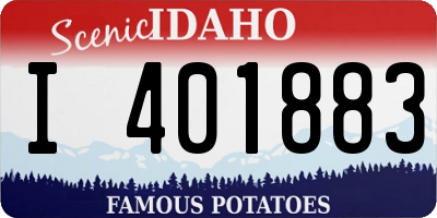ID license plate I401883