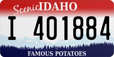 ID license plate I401884