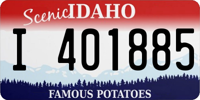 ID license plate I401885