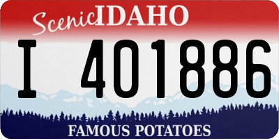 ID license plate I401886