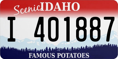 ID license plate I401887