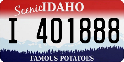 ID license plate I401888