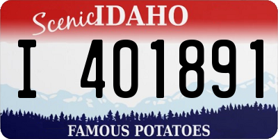 ID license plate I401891