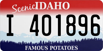 ID license plate I401896