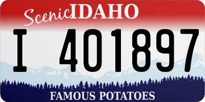 ID license plate I401897