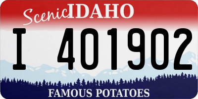 ID license plate I401902