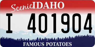 ID license plate I401904