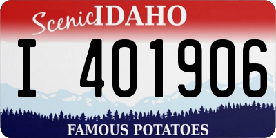 ID license plate I401906