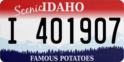 ID license plate I401907