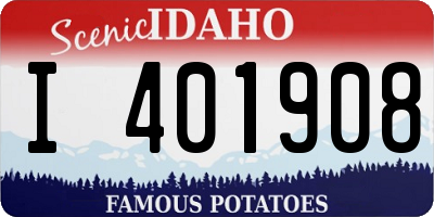 ID license plate I401908