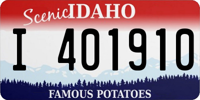 ID license plate I401910