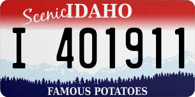 ID license plate I401911