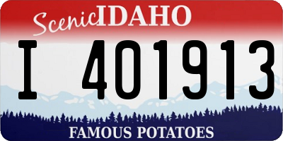 ID license plate I401913