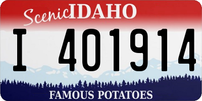 ID license plate I401914