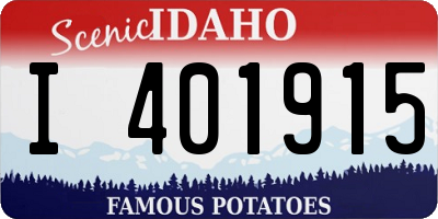 ID license plate I401915