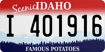 ID license plate I401916