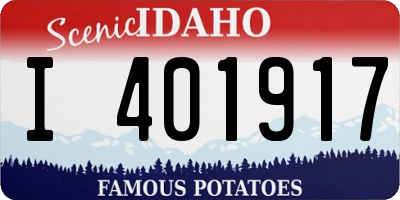 ID license plate I401917