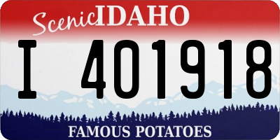 ID license plate I401918