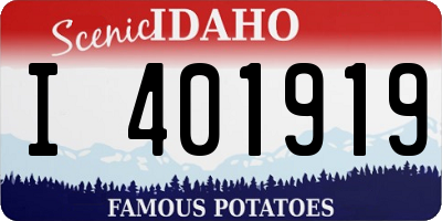 ID license plate I401919