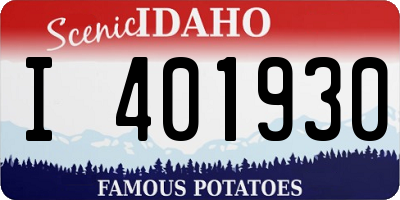 ID license plate I401930