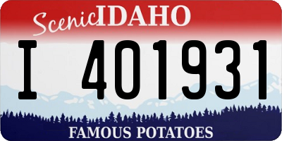 ID license plate I401931