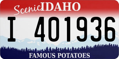 ID license plate I401936