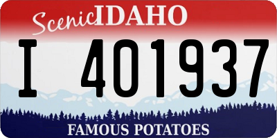 ID license plate I401937
