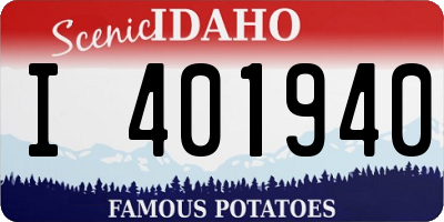 ID license plate I401940