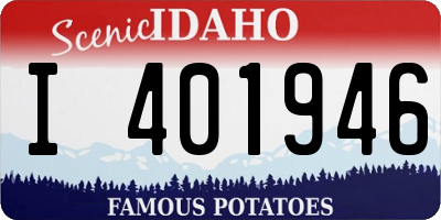 ID license plate I401946