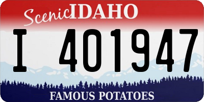 ID license plate I401947