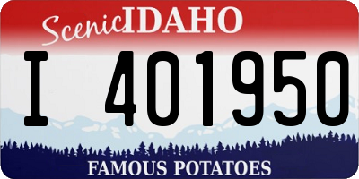 ID license plate I401950