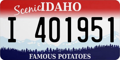 ID license plate I401951