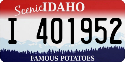 ID license plate I401952