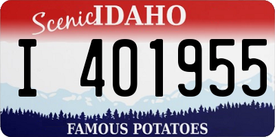 ID license plate I401955