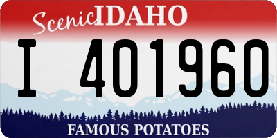 ID license plate I401960