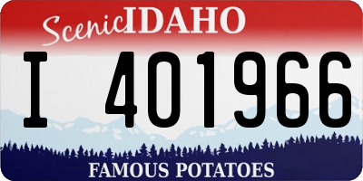 ID license plate I401966