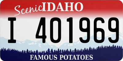 ID license plate I401969