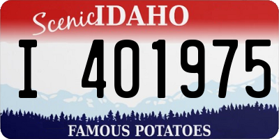 ID license plate I401975
