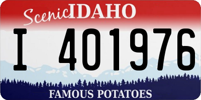 ID license plate I401976