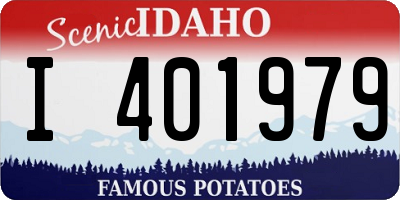 ID license plate I401979