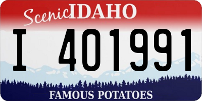 ID license plate I401991