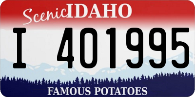 ID license plate I401995